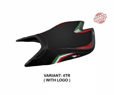 ARSV421LS-4TR-1 Seat saddle cover Leon Special Color Tricolor (TR) T.I. for APRILIA RSV4 2021 > 2023
