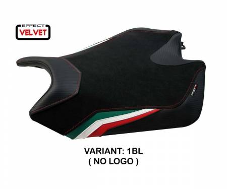 ARSV4T-1BL-4 Seat saddle cover Torino Velvet Black (BL) T.I. for APRILIA RSV4 2009 > 2020