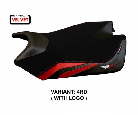 ARSV4T-4RD-1 Housse de selle Torino Velvet Rouge (RD) T.I. pour APRILIA RSV4 2009 > 2020