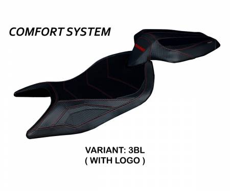 AT66SC-3BL-1 Seat saddle cover Sparta Comfort System Black (BL) T.I. for APRILIA TUONO 660 2021 > 2024