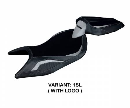 AT66S-1SL-1 Seat saddle cover Sparta Silver (SL) T.I. for APRILIA TUONO 660 2021 > 2024