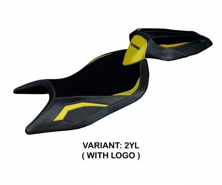 AT66S-2YL-1 Seat saddle cover Sparta Yellow (YL) T.I. for APRILIA TUONO 660 2021 > 2024