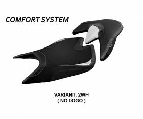 Seat saddle cover Zuera Comfort System White (WH) T.I. for APRILIA TUONO V4 2021 > 2022