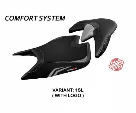 ATV421ZSC-1SL-1 Rivestimento sella Zuera Special Color Comfort System Argento (SL) T.I. per APRILIA TUONO V4 2021 > 2022