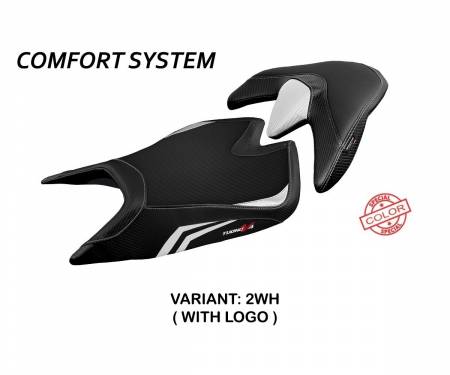 ATV421ZSC-2WH-1 Seat saddle cover Zuera Special Color Comfort System White (WH) T.I. for APRILIA TUONO V4 2021 > 2022