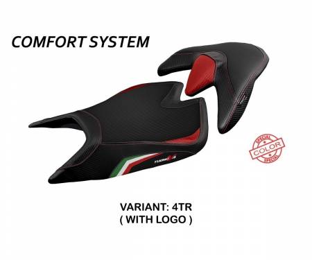 ATV421ZSC-4TR-1 Rivestimento sella Zuera Special Color Comfort System Tricolore (TR) T.I. per APRILIA TUONO V4 2021 > 2022