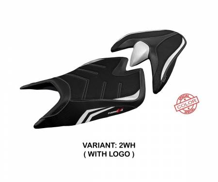 ATV421ZSU-2WH-1 Seat saddle cover Zuera Special Color Ultragrip White (WH) T.I. for APRILIA TUONO V4 2021 > 2022