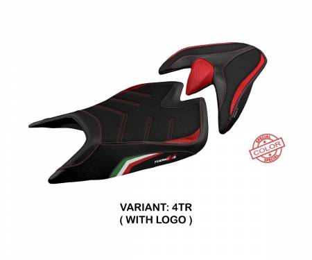 ATV421ZSU-4TR-1 Seat saddle cover Zuera Special Color Ultragrip Tricolor (TR) T.I. for APRILIA TUONO V4 2021 > 2022