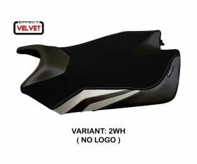 Seat saddle cover Coen Velvet White (WH) T.I. for APRILIA TUONO V4 2011 > 2020