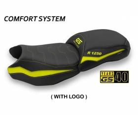 Seat saddle cover Adalia Comfort System Yellow (YL) T.I. for BMW R 1250 GS 2019 > 2023