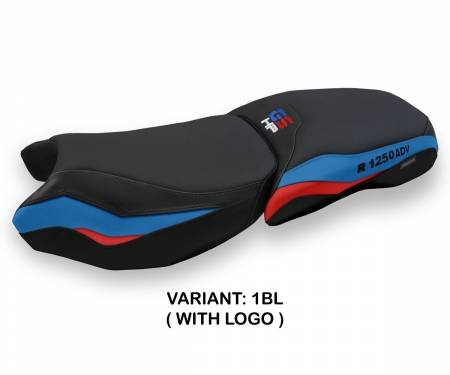 B125GAB-1BL-4  Seat saddle cover Baceno Black (BL) T.I. for BMW R 1250 GS ADVENTURE 2019 > 2023