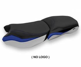 Seat saddle cover Gignese Blue - White BEW T.I. for BMW R 1250 GS Adventure 2019 > 2023