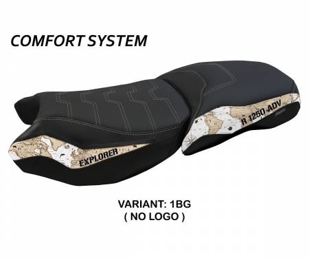B125GAMPS-1BG-2 Seat saddle cover Mapello Mps Comfort System Beige (BG) T.I. for BMW R 1250 GS ADVENTURE 2019 > 2023