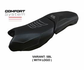 Seat saddle cover Perth comfort system Black BL + logo T.I. for BMW R 1250 GS Adventure 2019 > 2023