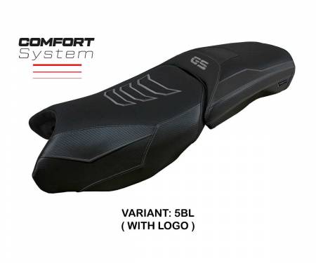 B125GAPC-5BL-1 Seat saddle cover Perth comfort system Black BL + logo T.I. for BMW R 1250 GS Adventure 2019 > 2023
