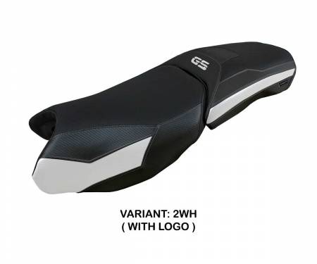 B125GAP-2WH-1 Seat saddle cover Perth White WH + logo T.I. for BMW R 1250 GS Adventure 2019 > 2023