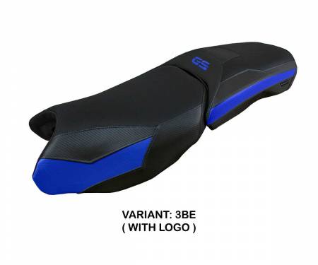 B125GAP-3BE-1 Seat saddle cover Perth Blue BE + logo T.I. for BMW R 1250 GS Adventure 2019 > 2023