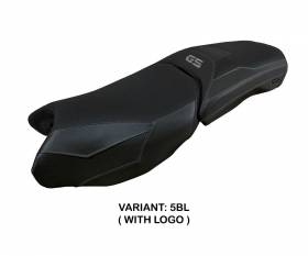 Seat saddle cover Perth Black BL + logo T.I. for BMW R 1250 GS Adventure 2019 > 2023