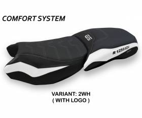 Seat saddle cover Racconigi 4 Comfort System White (WH) T.I. for BMW R 1250 GS ADVENTURE 2019 > 2023