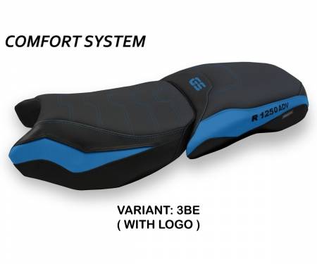 B125GAR4-3BE-4 Seat saddle cover Racconigi 4 Comfort System Blue (BE) T.I. for BMW R 1250 GS ADVENTURE 2019 > 2023