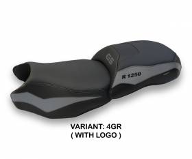 Seat saddle cover Dobbiaco Gray (GR) T.I. for BMW R 1250 GS 2019 > 2023