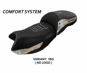 Seat saddle cover Ebern comfort system Beige BG T.I. for BMW R 1250 GS 2019 > 2023