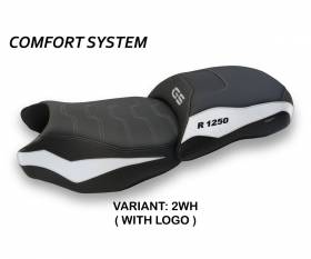 Seat saddle cover Jachal Comfort System White (WH) T.I. for BMW R 1250 GS 2019 > 2023