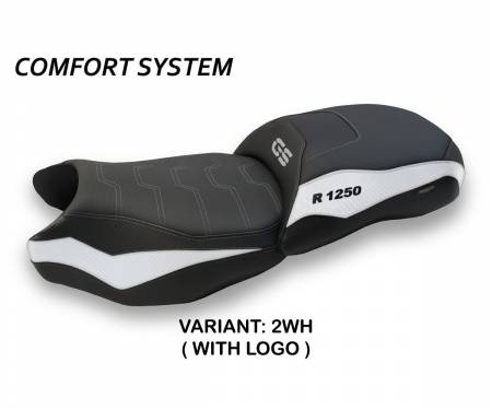 B125GJ-2WH-4 Seat saddle cover Jachal Comfort System White (WH) T.I. for BMW R 1250 GS 2019 > 2023