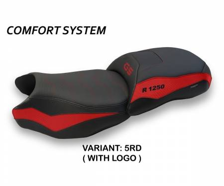 B125GJ-5RD-4 Seat saddle cover Jachal Comfort System Red (RD) T.I. for BMW R 1250 GS 2019 > 2023
