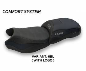 Seat saddle cover Jachal Comfort System Black (BL) T.I. for BMW R 1250 GS 2019 > 2023