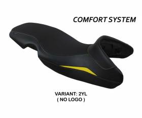 Seat saddle cover Mogan comfort system Yellow YL T.I. for BMW F 650 GS 2000 > 2007