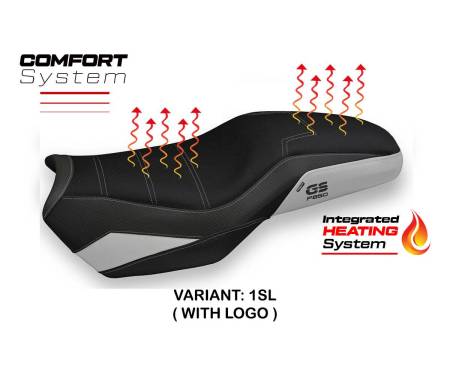 BF85GAT-1SL-1-HS Funda Asiento Heating Comfort System Plata SL + logo T.I. para BMW F 850 GS ADVENTURE 2019 > 2023