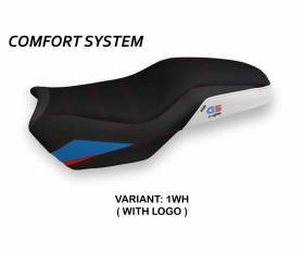 Seat saddle cover Panama 2 Comfort System White (WH) T.I. for BMW F 850 GS 2018 > 2022