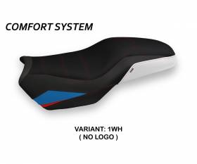 Seat saddle cover Panama 2 Comfort System White (WH) T.I. for BMW F 850 GS 2018 > 2022