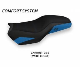 Seat saddle cover Panama 3 Comfort System Blue (BE) T.I. for BMW F 750 GS 2018 > 2023