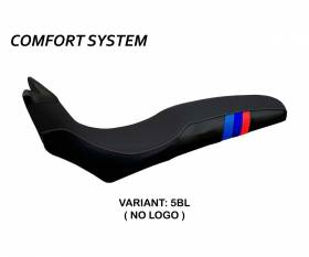 Seat saddle cover Barone Anniversary Comfort System Black (BL) T.I. for BMW F 700 GS 2008 > 2018