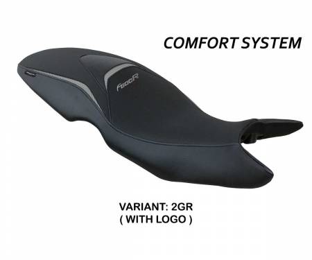 BF8RMC-2GR-1 Seat saddle cover Maili comfort system Gray GR + logo T.I. for BMW F 800 R 2009 > 2020
