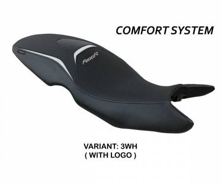 BF8RMC-3WH-1 Seat saddle cover Maili comfort system White WH + logo T.I. for BMW F 800 R 2009 > 2020