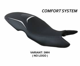Seat saddle cover Maili comfort system White WH T.I. for BMW F 800 R 2009 > 2020