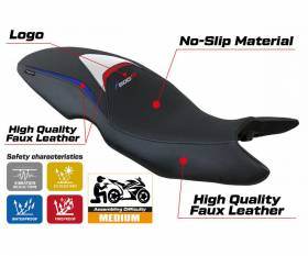 Seat saddle cover Maili Hp HP + logo T.I. for BMW F 800 R 2009 > 2020