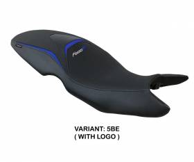 Seat saddle cover Maili Blue BE + logo T.I. for BMW F 800 R 2009 > 2020