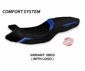 Seat saddle cover Almaty Special Color Comfort System Blue - Gray (BEG) T.I. for BMW F 900 R 2019 > 2022