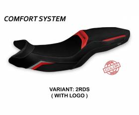Seat saddle cover Tartu Special Color Comfort System Red - Silver (RDS) T.I. for BMW F 900 XR 2019 > 2022