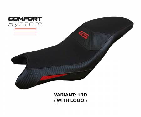 BG31GTC-1RD-1 Seat saddle cover Thiva comfort system Red RD + logo T.I. for BMW G 310 GS 2017 > 2024