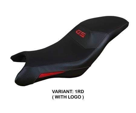 BG31GT-1RD-1 Seat saddle cover Thiva Red RD + logo T.I. for BMW G 310 GS 2017 > 2024