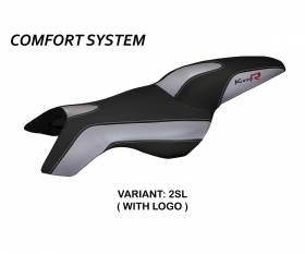 Seat saddle cover Boston Comfort System Silver (SL) T.I. for BMW K 1200 R 2005 > 2008