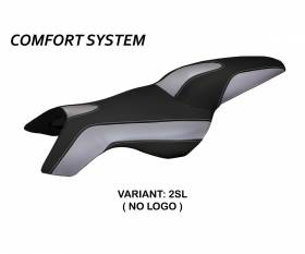 Housse de selle Boston Comfort System Argent (SL) T.I. pour BMW K 1200 R 2005 > 2008
