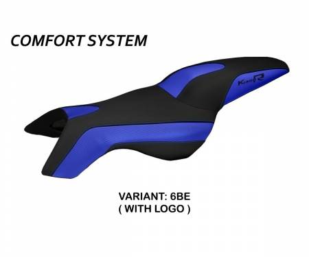BK12RBC-6BE-3 Seat saddle cover Boston Comfort System Blue (BE) T.I. for BMW K 1200 R 2005 > 2008