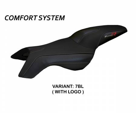 BK12RBC-7BL-3 Seat saddle cover Boston Comfort System Black (BL) T.I. for BMW K 1200 R 2005 > 2008