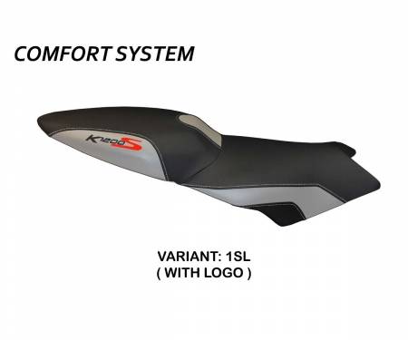 BK12SL2C-1SL-2 Seat saddle cover Lariano 2 Comfort System Silver (SL) T.I. for BMW K 1200 S 2004 > 2008